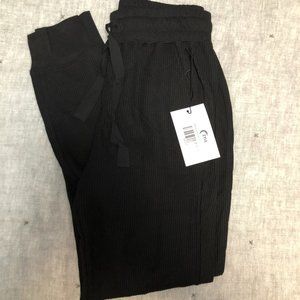 Black Don't Wake Me Thermal Joggers